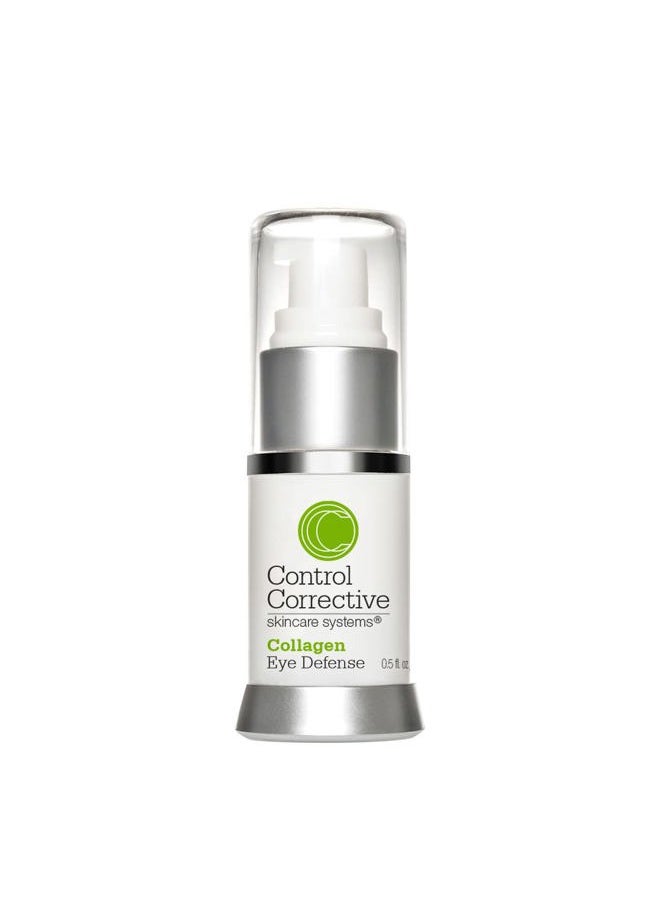 CONTROL CORRECTIVE SKIN CARE SYSTEMS CONTROL CORRECTIVE Collagen Eye Defense, .5 Oz - Soothing & Hydrating Eye Cream, All Skin Types, Lightweight, Elastin, Wheat Germ, Hyaluronic Acid, Skin Brighteners Restore Smoothing To Delicate Areas  - Image 1