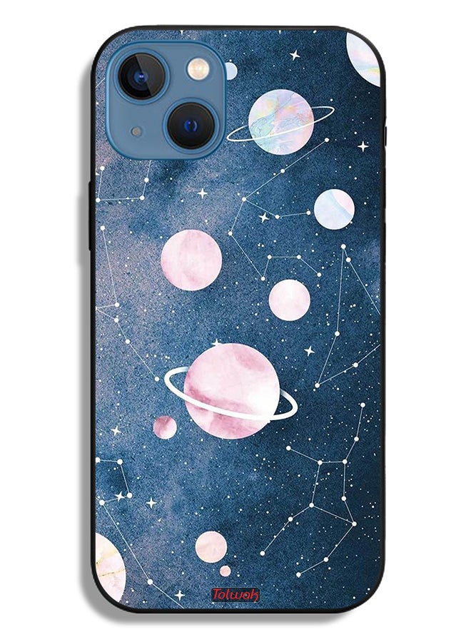 Tolwak Apple iPhone 13 Protective Case Space Art - Image 2