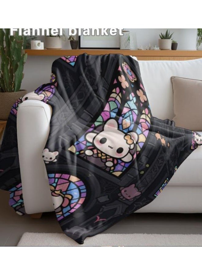 عام بطانية رقيقة من الفانيلا (حرارة ومريحة، ومناسبة للنوم واستخدام اللعبة والغبار والرمل) 150 سم * 200 سم - 268 - Image 4