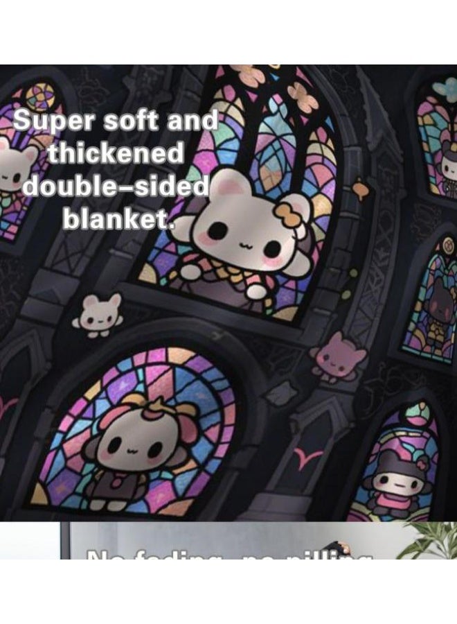 عام بطانية رقيقة من الفانيلا (حرارة ومريحة، ومناسبة للنوم واستخدام اللعبة والغبار والرمل) 150 سم * 200 سم - 268 - Image 5