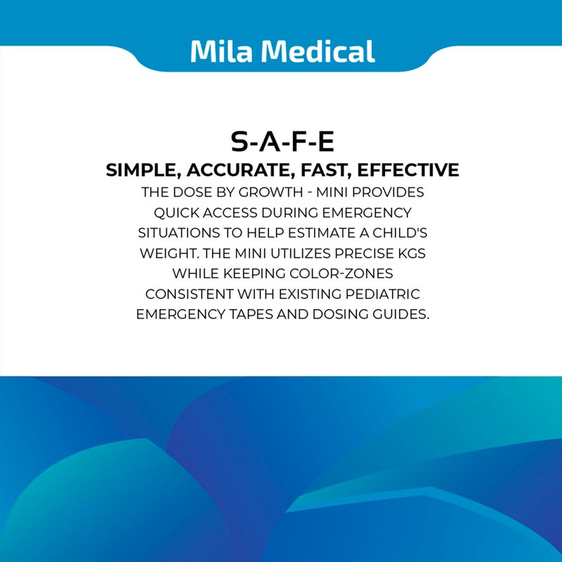 Dose By Growth شريط الطول القابل للسحب للطوارئ للأطفال - جرعة متوافقة مع بروسلوزو حسب النمو شريط الطوارئ الصغير للأطفال - Image 2