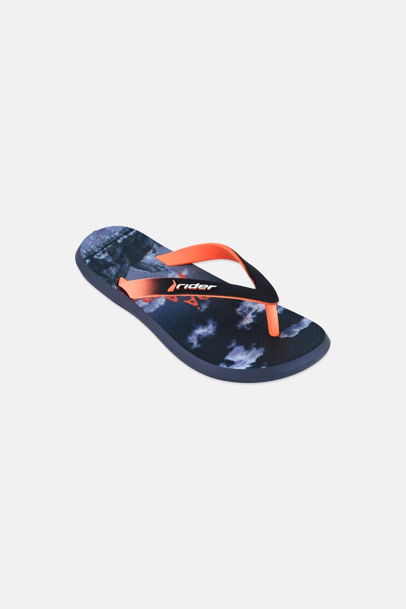RIDER Kids Boy R1 Play Slip On Slippers, Multicolor - Image 1