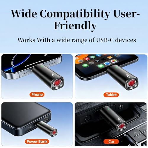 Tosisot Electric Phone Lighter USB C, Funny Papa for Man/Dad/Husband, Blow to Ignite, No Charging Needed, Windproof Mini Smart Lighter Compatible with Type-C Port Device(2 Packs) - Image 3