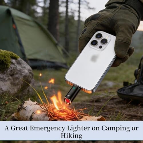 Tosisot Electric Phone Lighter USB C, Funny Papa for Man/Dad/Husband, Blow to Ignite, No Charging Needed, Windproof Mini Smart Lighter Compatible with Type-C Port Device(2 Packs) - Image 5