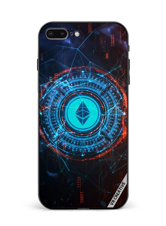 VR CREATIVE Protective Case Cover For Apple iPhone 7 Plus/8 Plus Ethereum Design Multicolour - Image 1