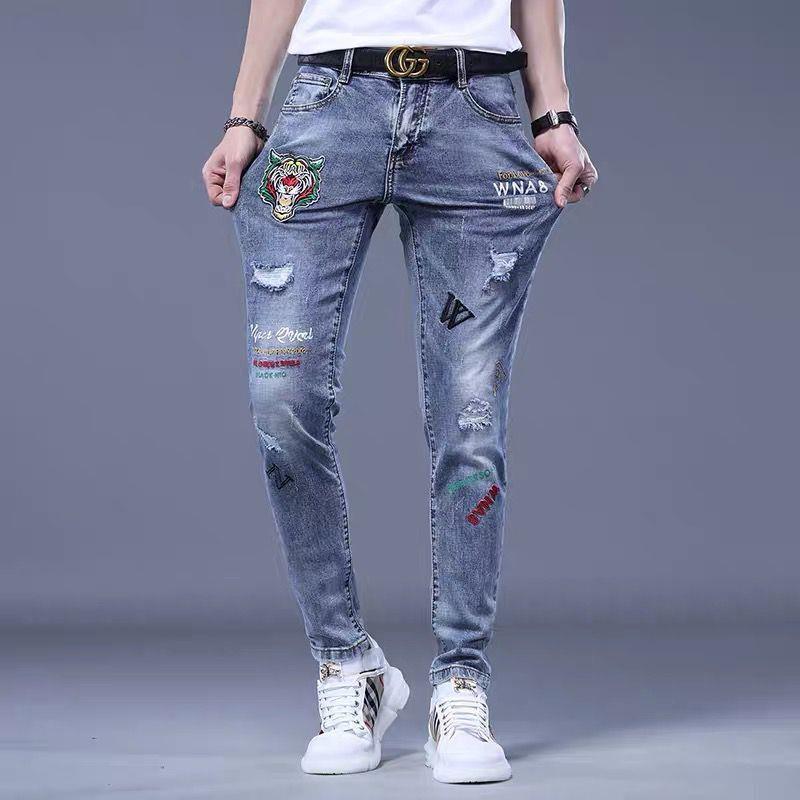 Unisex Casual Daily Denim Jeans - Image 5