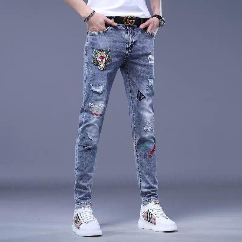 Unisex Casual Daily Denim Jeans - Image 4
