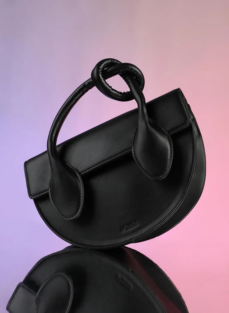 The Hanging Knot Hand Bag - Onyx Black