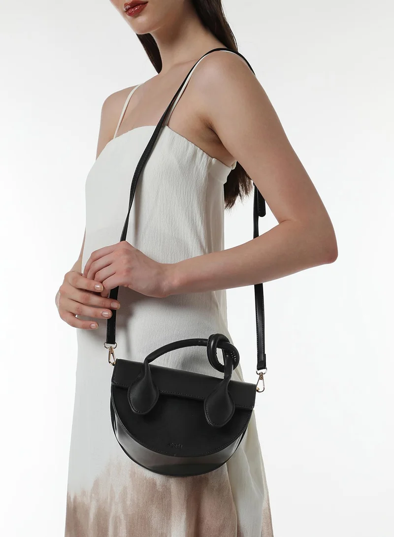Haute Sauce  The Hanging Knot Hand Bag - Onyx Black for Women | Best Price UAE