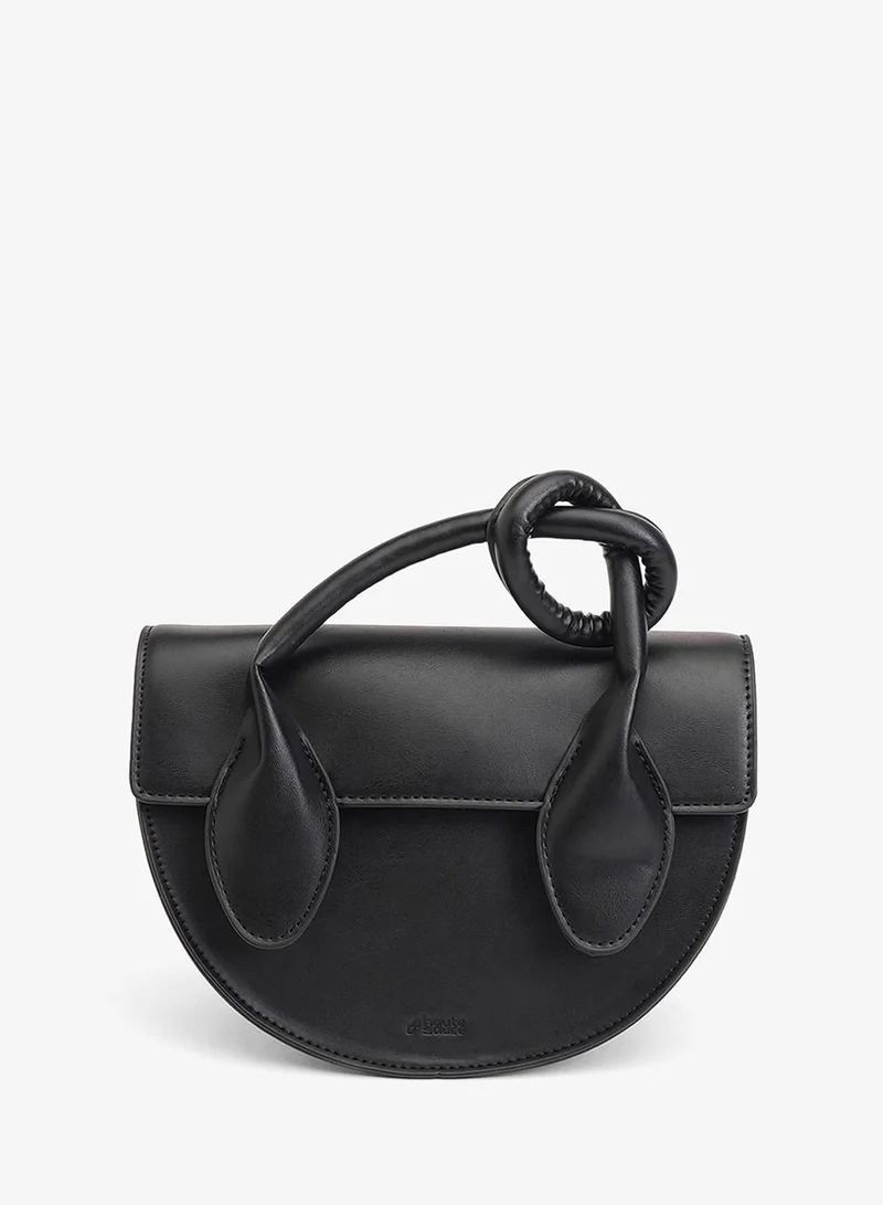 Haute Sauce  The Hanging Knot Hand Bag - Onyx Black for Women | Best Price UAE