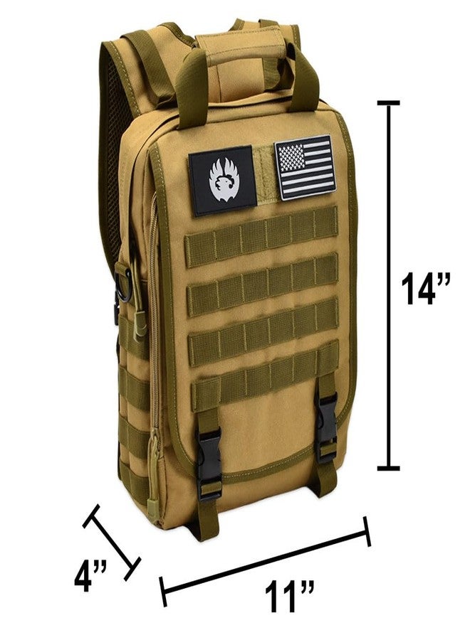 TORCH Off Road TORCH MOLLE Urban Commuter Backpack Laptop Bag Rucksack for Hiking Cycling Crossfit Light Rucking EDC Gear V2 (Desert) - Image 2