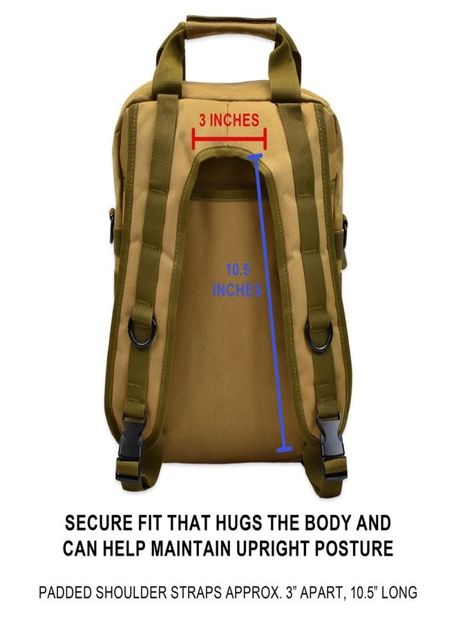 TORCH Off Road TORCH MOLLE Urban Commuter Backpack Laptop Bag Rucksack for Hiking Cycling Crossfit Light Rucking EDC Gear V2 (Desert) - Image 3