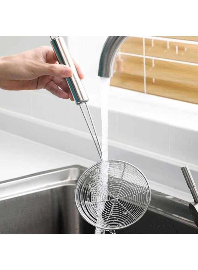 Hope Stainless Steel Skimmer Strainer, Wire Skimmer with Spiral Mesh, Professional Grade Handle Spoon Ladle for Spaetzle, Pasta, Chips, Frying and Kitchen Cooking - Image 3