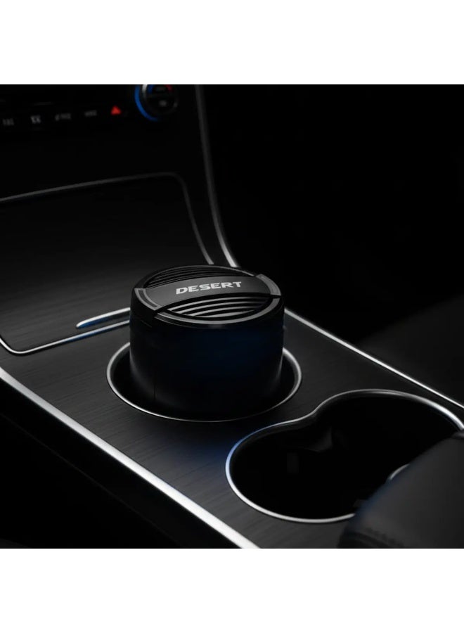 Desert Car Ashtray with LED Light – Smokeless, Flame-Retardant Auto Ash Cup - Image 3
