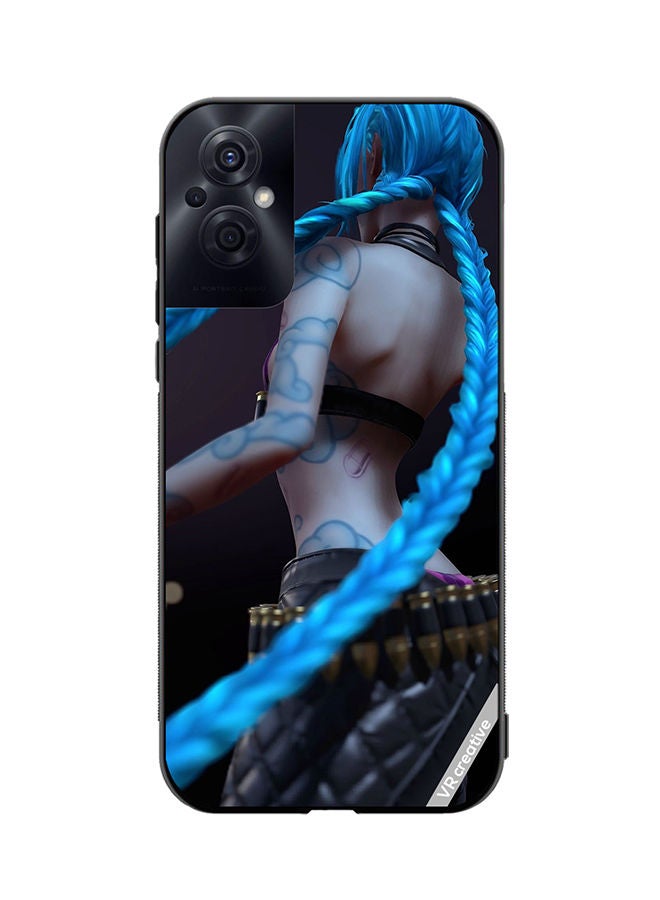 VR CREATIVE Protective Case Cover For Oppo Reno8 Z Jinx League Of Legends Design Multicolour - Image 1