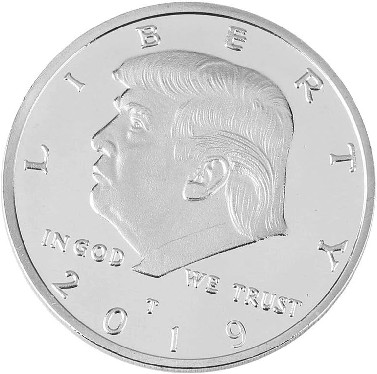 كلاراكو عملة دونالد ترامب، عملة فضية مطلية قابلة للتحصيل لعام 2019، الرئيس الخامس والأربعون - عبوة من 6 قطع - Image 2