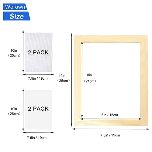 Worown A5 Wooden Paper Making Screen Kit Paper Making Frames Mould and Deckle for Paper Making DIY Paper Crafts - Image 3