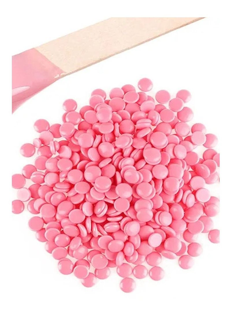 Konsung Beauty - Hair Removal Hot Wax Beans Pink - Image 1