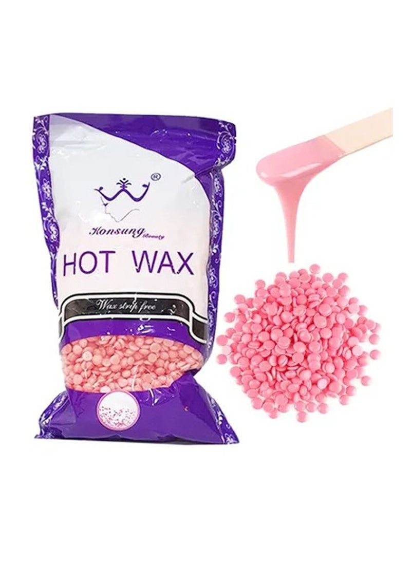 Konsung Beauty - Hair Removal Hot Wax Beans Pink - Image 1