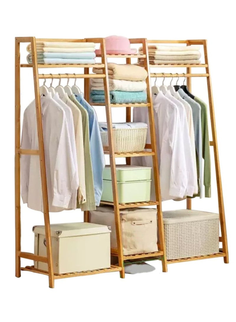 MTL Bamboo Garment Rack 130*40*140CM - Image 1