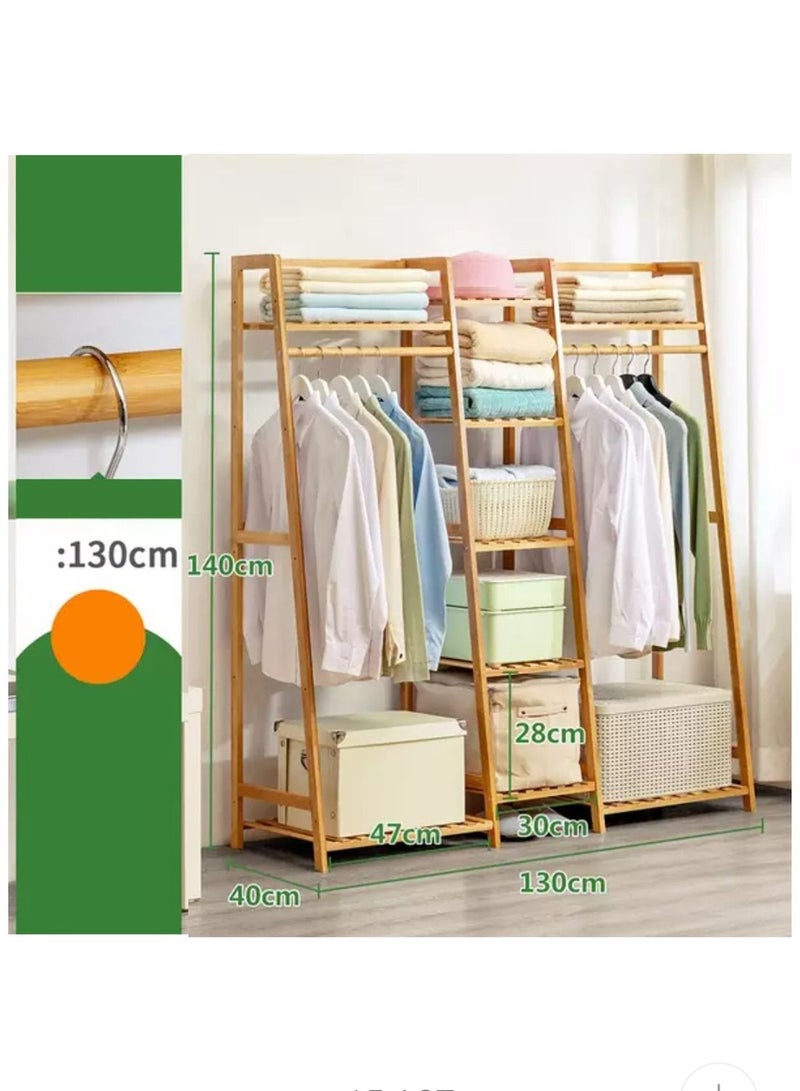 MTL Bamboo Garment Rack 130*40*140CM - Image 3