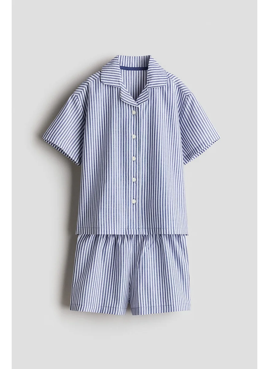 اتش اند ام Cotton Poplin Pyjamas