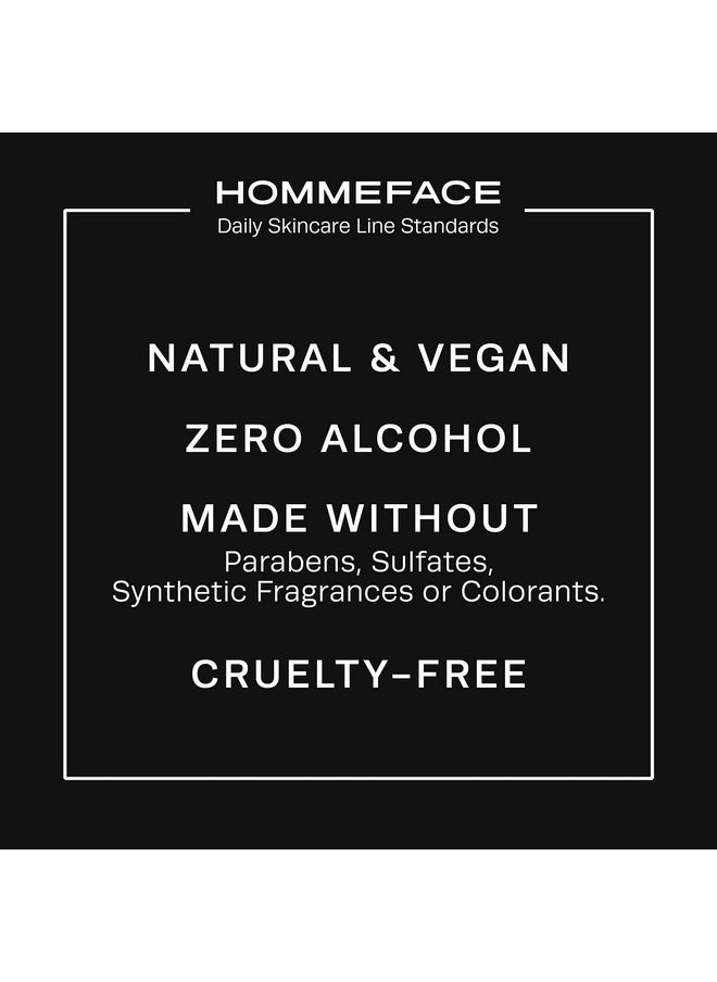 HOMMEFACE HommeFace Daily Face Wash for Men, 4.22 Fl. Oz. Gentle Facial Cleanser for Deep Cleansing & Purifying with Collagen, Witch Hazel & Cica Extracts, Vegan  - Image 5