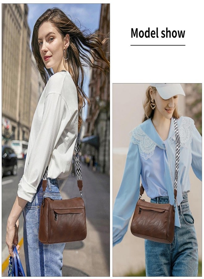 KL928 Sling Bag for Women Crossbody Purses Shoulder Clutch Wrist Bags with 2 Adjustable Straps,Chestnut Brown - Image 2