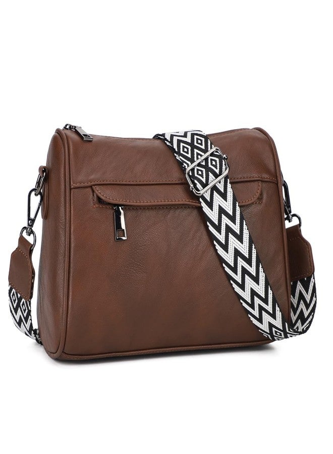 KL928 Sling Bag for Women Crossbody Purses Shoulder Clutch Wrist Bags with 2 Adjustable Straps,Chestnut Brown - Image 1