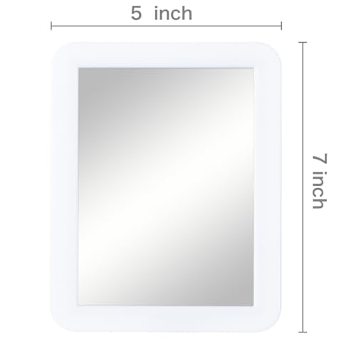 ARTLYMERS Magnetic Locker Mirror, 5x7 Real Glass Small Mirrors for Locker with Magnetic Backing, for School Locker, Bathroom, Household Refrigerator, Locker Accessory (White) - Image 3