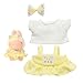 Ciunura Doll Clothing for Labubu Premium Outfits for Labubu Dressing up Doll Accessories for Labubu with Shirt Dress BowYellow - Image 3