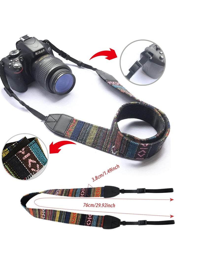 Camera Neck Strap Universal Adjustable Cotton Leather Shoulder Belt Weave Holder Bohemia Compatible With Canon Sony Nikon DSLR Accessories - pzsku/Z83BC45B1C496FE6437C2Z/45/_/1736706026/b8c6f3ce-f3f1-4aa2-8012-cfa770c85f45