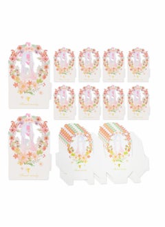 SYOSI 30Pcs Wedding Candy Gifts Boxes for Wedding Broken Flower Candy Box Bow Gift Companion Gift Box Wedding White Cardboard Small Paper Box  - Image 1