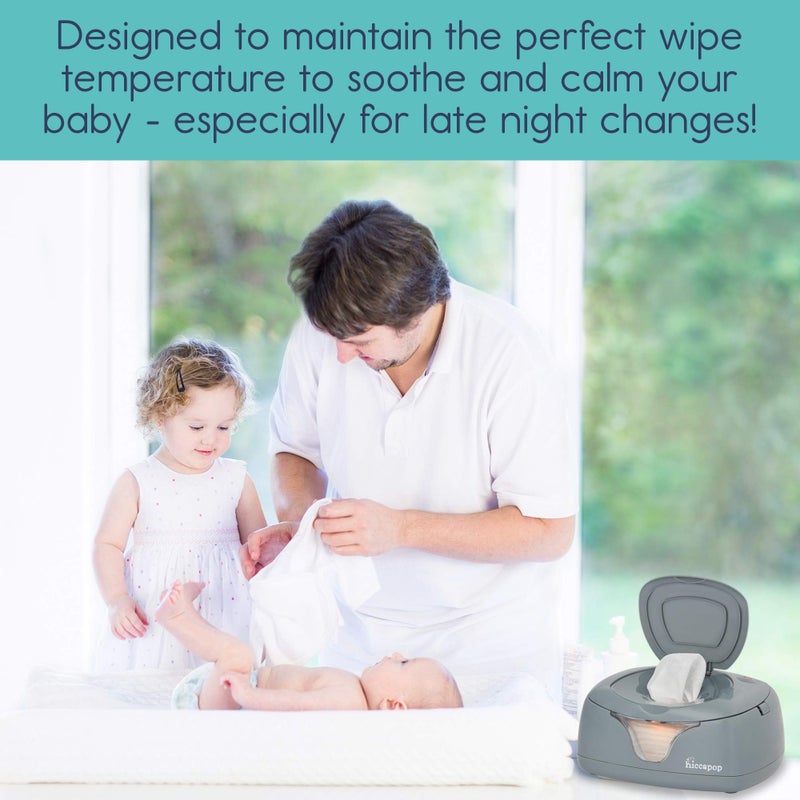 hiccapop Baby Wipe Warmer and Baby Wet Wipes Dispenser | Baby Wipes Warmer for Babies | Diaper Wipe Warmer with Changing Light - Image 2