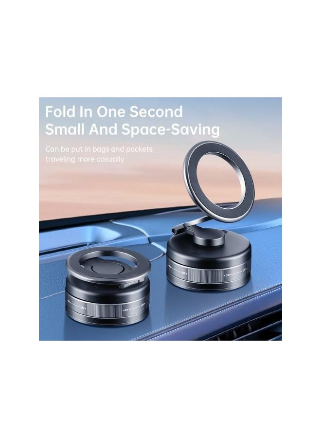 Green Tiger Magnetic Car Phone Mount with Suction Cup Adjustable 360 Rotation Holder for iPhone Samsung & All Smartphones Dashboard & Windshield Mount for Hands Free Driving - Image 3