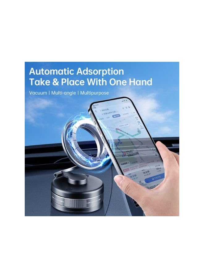 Green Tiger Magnetic Car Phone Mount with Suction Cup Adjustable 360 Rotation Holder for iPhone Samsung & All Smartphones Dashboard & Windshield Mount for Hands Free Driving - Image 5
