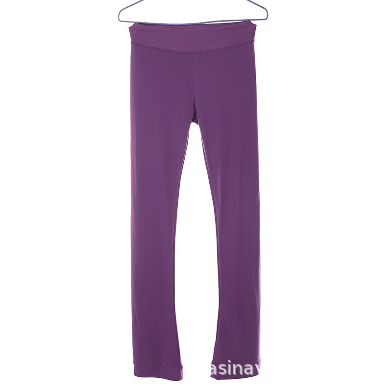 Childrens adult pattern skating clothes training trousers customized skin-friendly fleece-lined waterproof non-stick ice pure black and white pink purple Purple  - Image 1