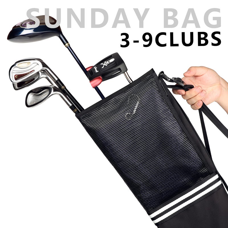 Champkey USA Golf Carry Bag - Lightweight Sunday Bag (Black) - Image 4