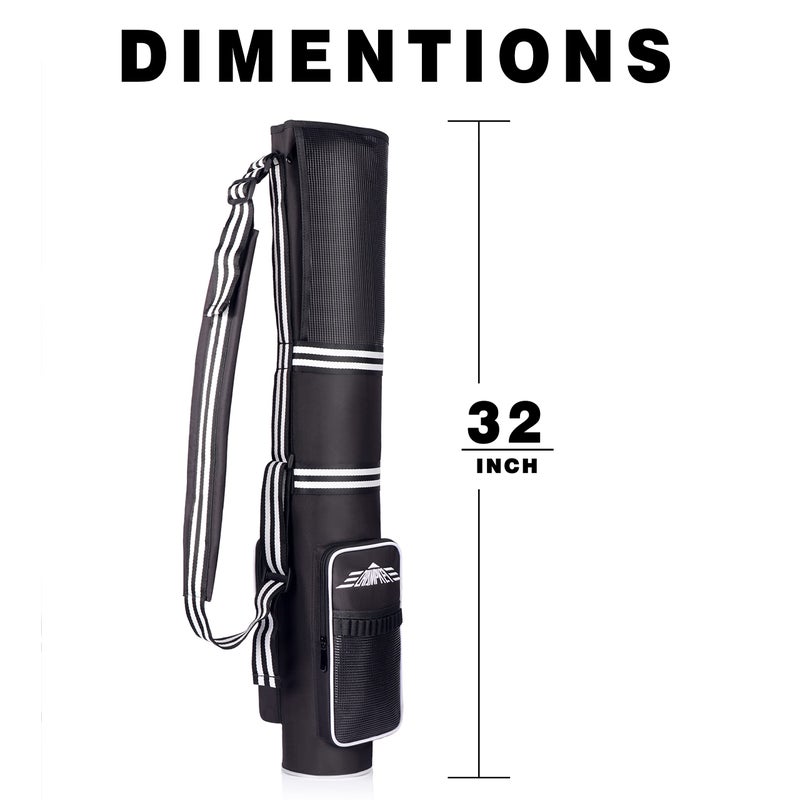 Champkey USA Golf Carry Bag - Lightweight Sunday Bag (Black) - Image 5