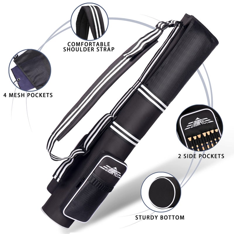 Champkey USA Golf Carry Bag - Lightweight Sunday Bag (Black) - Image 1