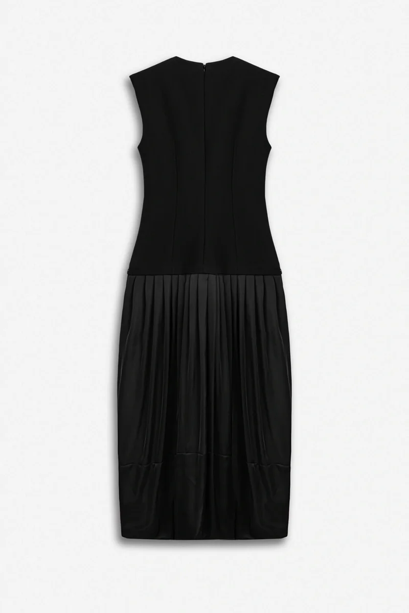 نوكتورن Cap-Sleeve Bubble-Hem Dress