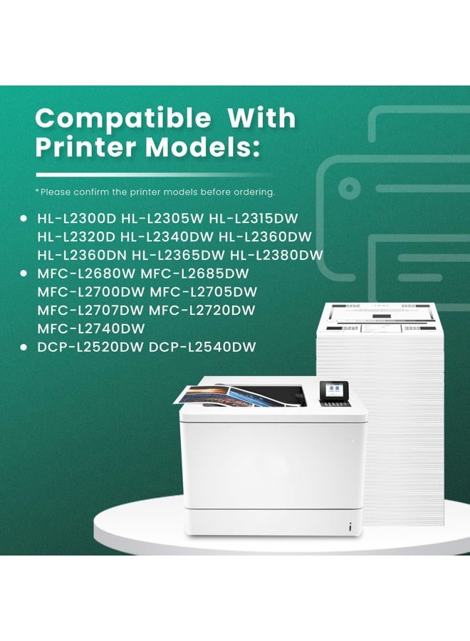 GREENBOX Compatible Toner Cartridge Replacement for Brother TN660 TN-660 TN630 for Brother HL-L2300D DCP-L2520DW DCP-L2540DW HL-L2360DW HL-L2320D HL-L2380DW MFC-L2707DW Printer (2 Black) - Image 2