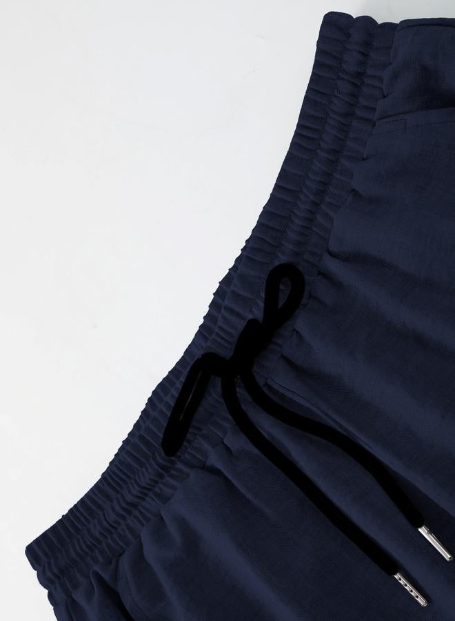 Take Two Men Navy Solid Shirt and Pants Co-ords - Image 5