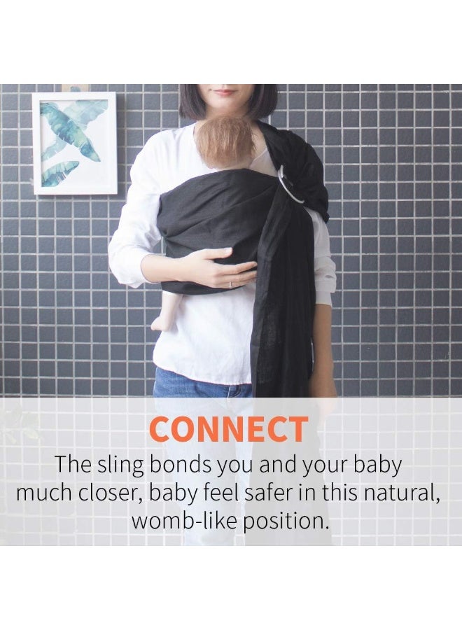 Vlokup Baby Ring Sling Baby Carrier - Image 4