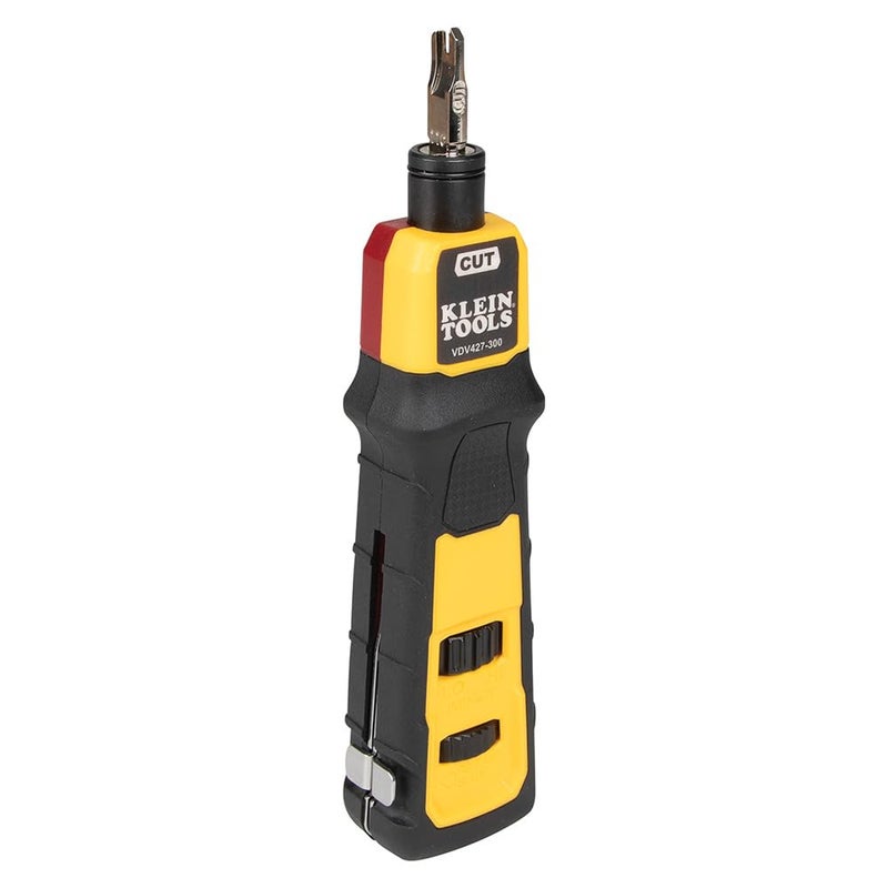 Klein Tools VDV427-300 Impact Punchdown Tool with 66/110 Blade, Reliable CAT Cable Connections, Adjustable Force, Includes Pick and Spudger - Image 2