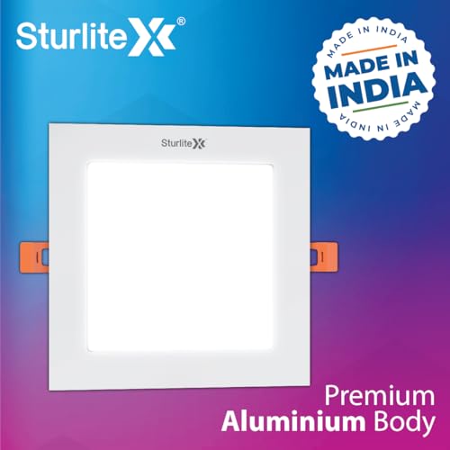 Sturlite Eco LYF 22W Square LED Downlight| 6500K Cool White Color Temperature| 1760 Lumens with CRI Tech for Various Ceiling Types and Rooms - (Pack of 1) - Image 3