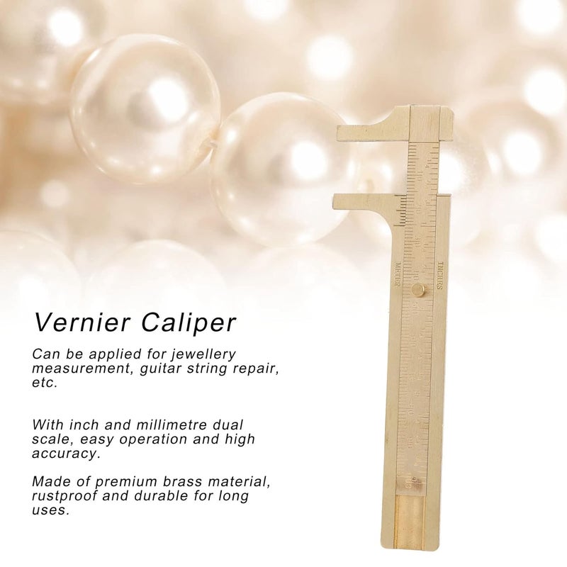 Brass Vernier Caliper Vintage Measuring Tool Accurate Digital Repair Caliper For Jewelry Model Baxnore8dq69sug1p 11 - Image 3