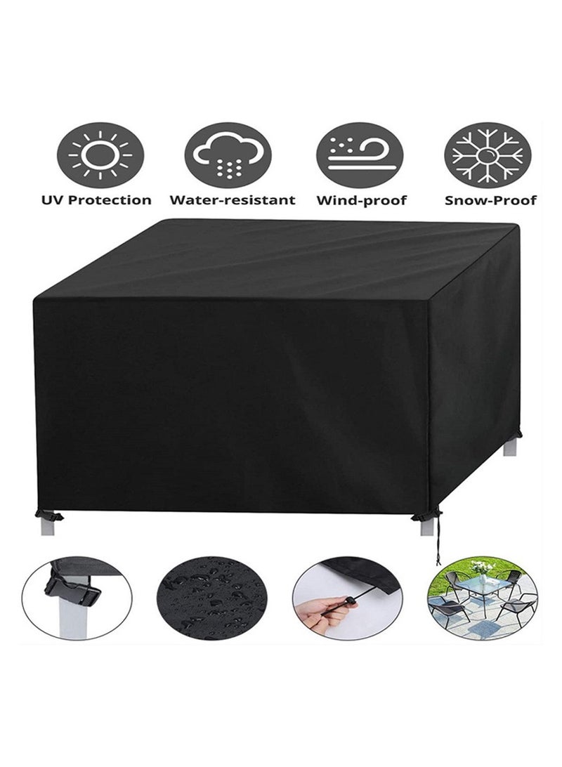 Generic Patio Furniture Cover, Outdoor Table Set, Sectional Sofa Cover, Patio Chair Covers，UV Resistant, Waterproof for Outside Furniture Black - Image 2