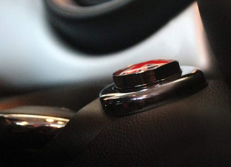 iJDMTOY Classic Red/Blue Color UK Union Jack Design Engine Start Push Start Cap Cover Decoration, Compatible with 2nd Gen MINI Cooper - Image 4