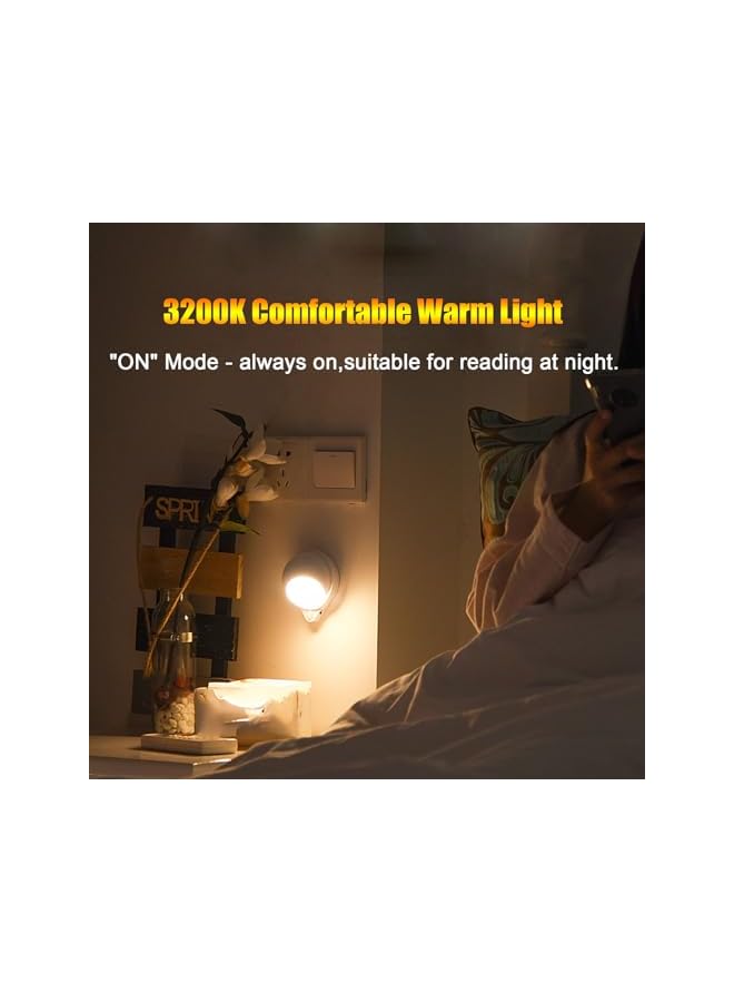 The Bros LED Night Light, Motion Sensor Night Light for Kids Baby Adults, 0.8W 3200K Warm Light,Magnetic Motion Activated Night Light for Bedroom Bathroom, Non-Dim (1 Pack) - Image 4